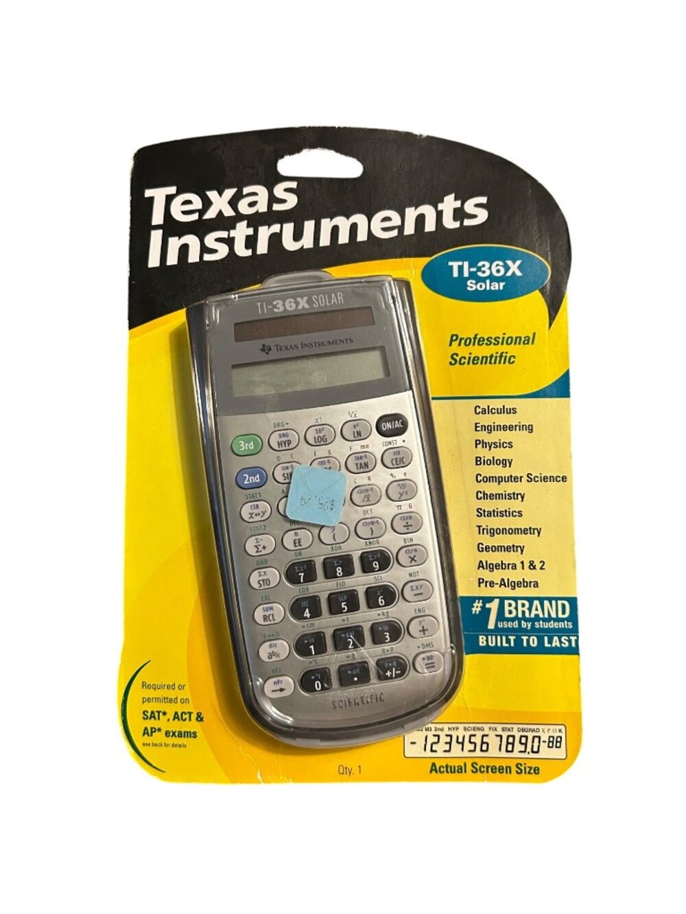 Texas Instruments TI-36X Solar Scientific Calculator In Original Packaging